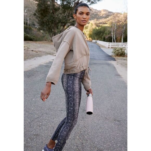 Anthropologie Saturday Sunday Faux Wrap Cinched Waist Sharon Hoodie - Picture 2 of 16